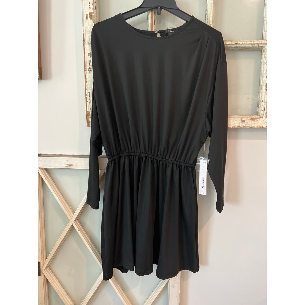 NWT Aqua size small black mini dress